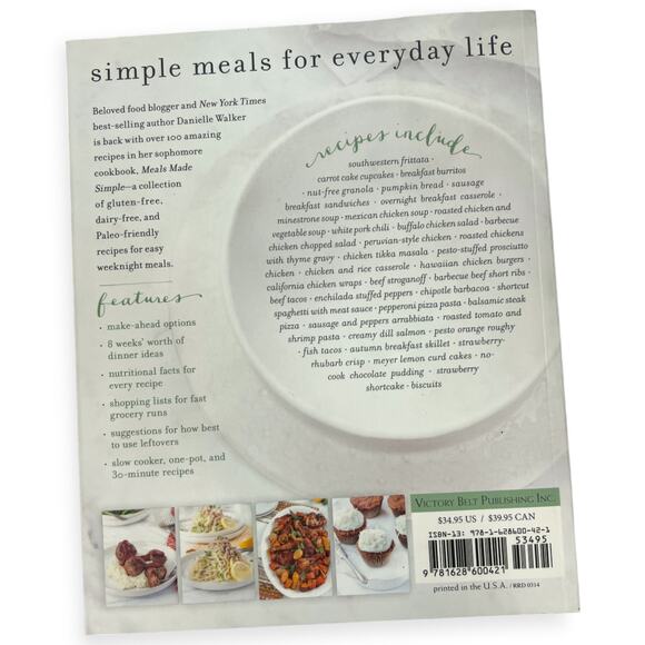 Danielle Walker's Against All Grain: Gluten & Dairy Free Paleo Recipes Cookbook - Picture 4 of 5